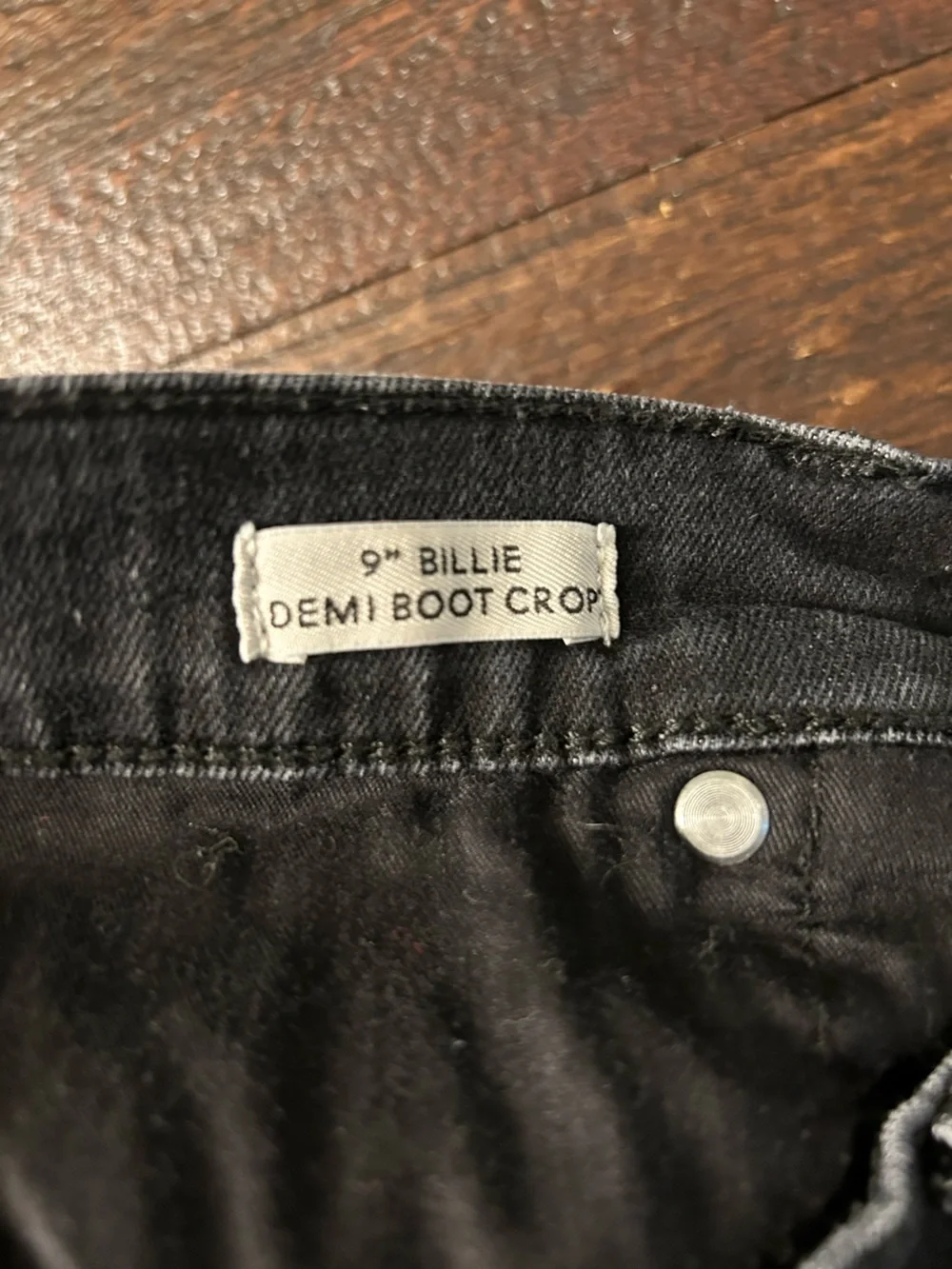 J. Crew Black Billie Demi Boot Crop Denim Jeans